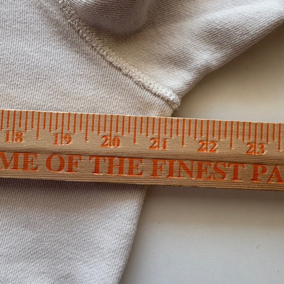 Faherty Sweatshirt Womens Small Cream Big Sky Country Graphic Crew Neck Cotton - Picture 9 of 9